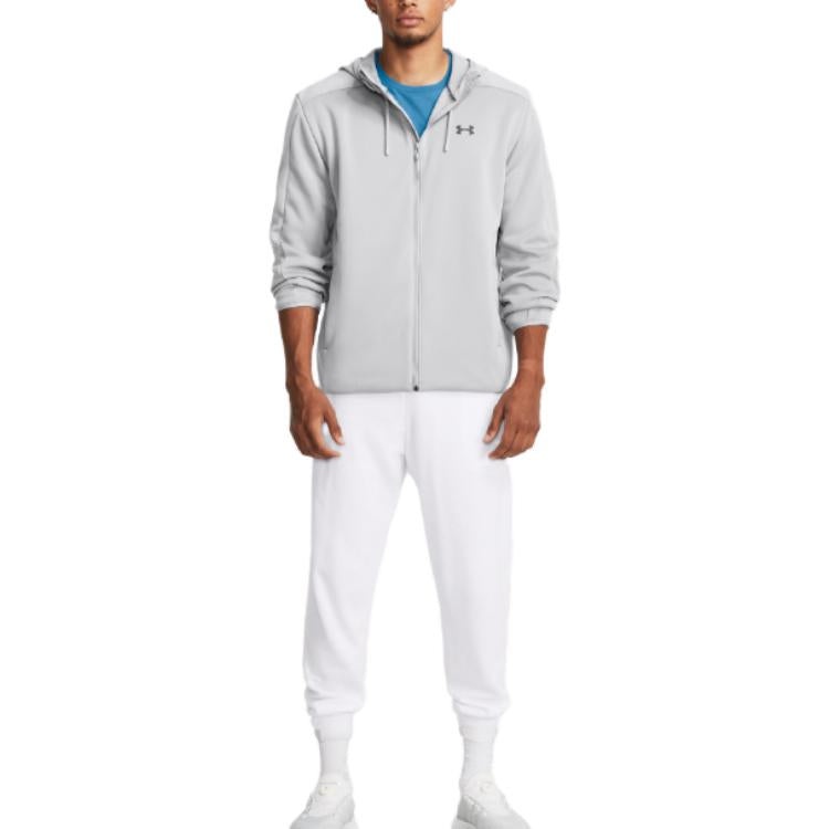 Under Armour Essentials Swacket Hoodie Jacket 'Grey' 1378824-011 - 3