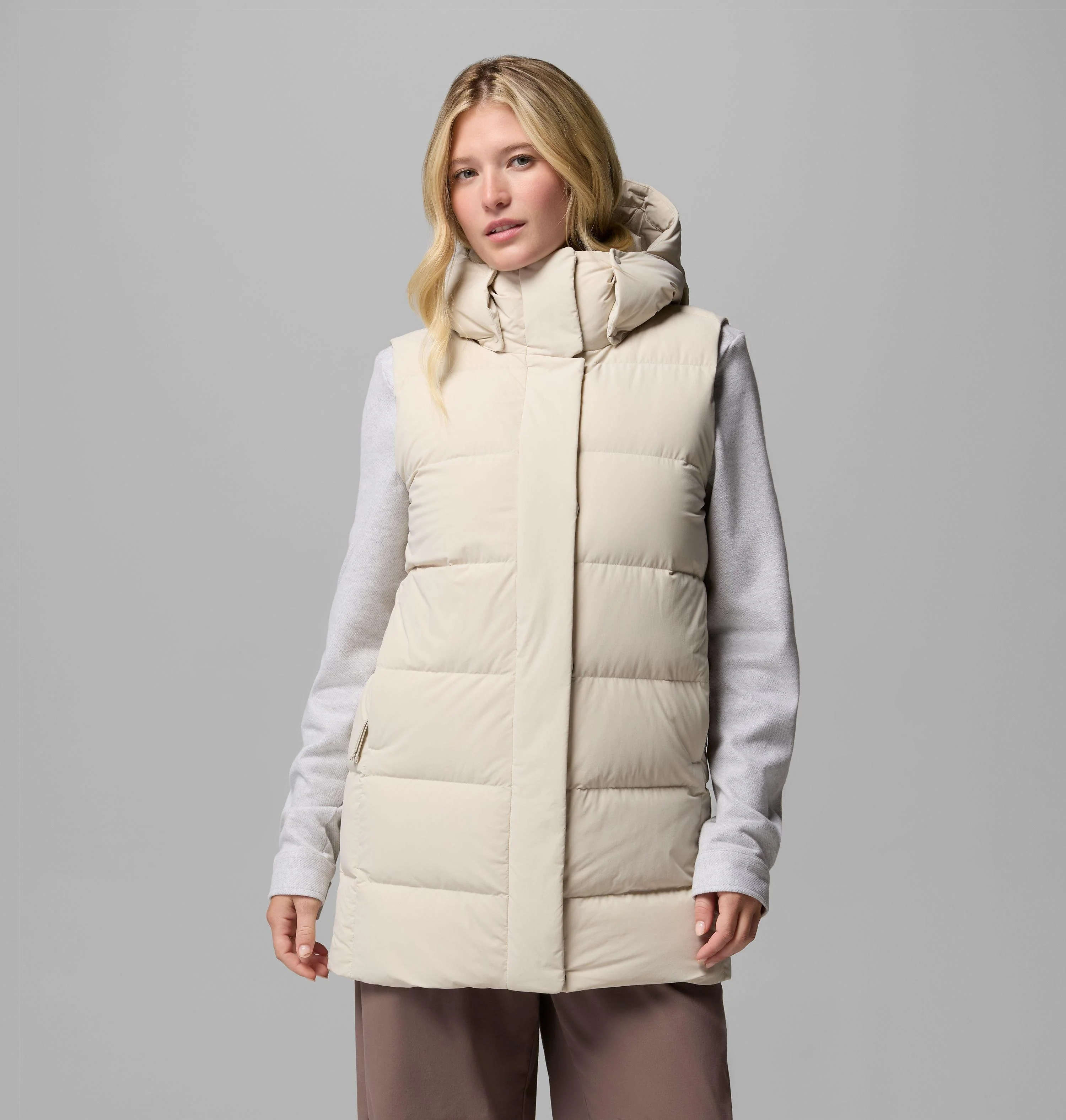 Women's Amaze Puff Mid Hooded Vest - 1