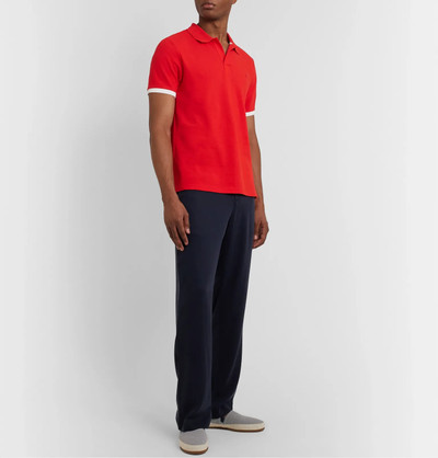 Vilebrequin Palatin Slim-Fit Contrast-Tipped Cotton-Piqué Polo Shirt outlook