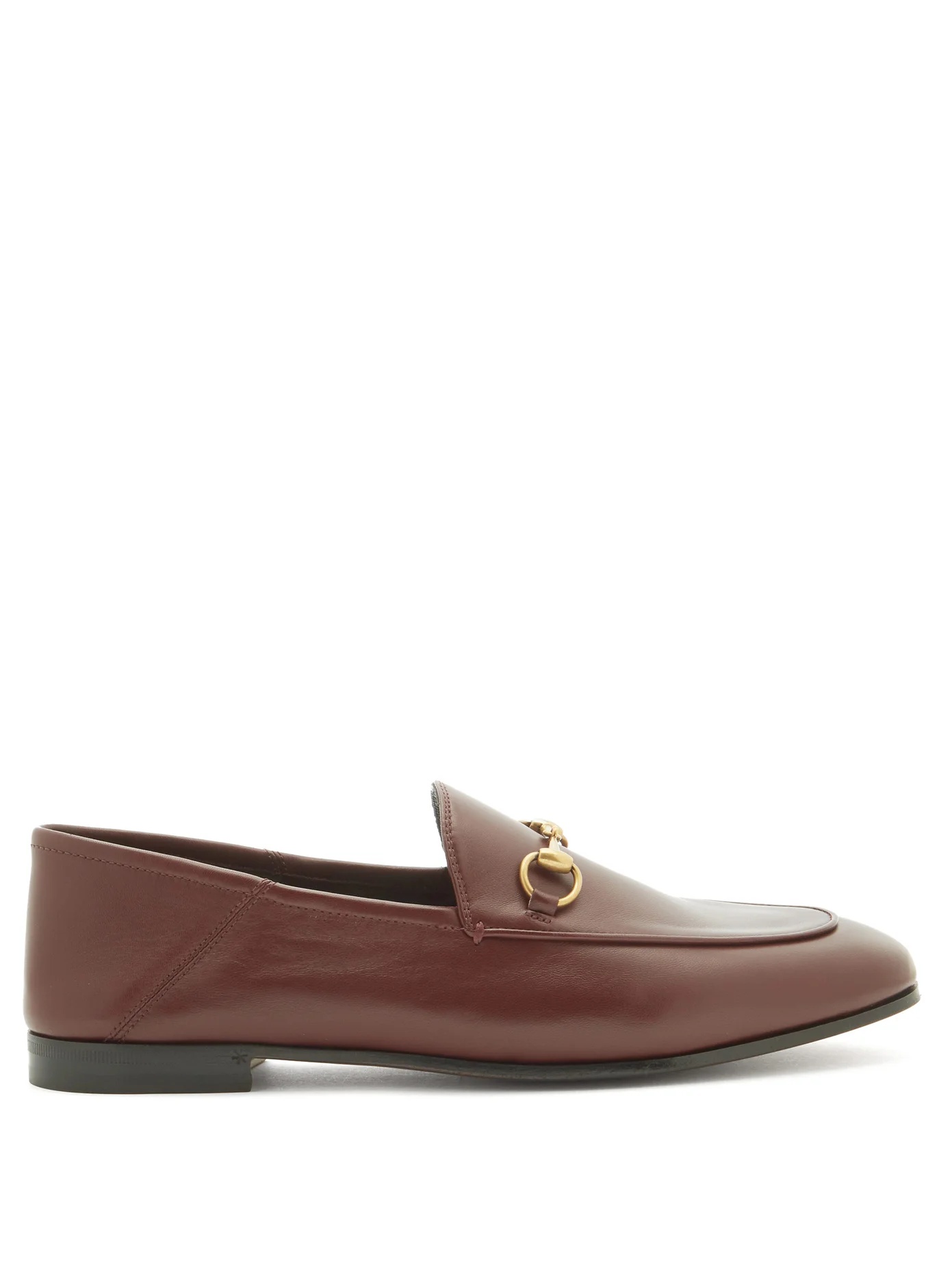 Foldable-heel leather horsebit loafers - 1