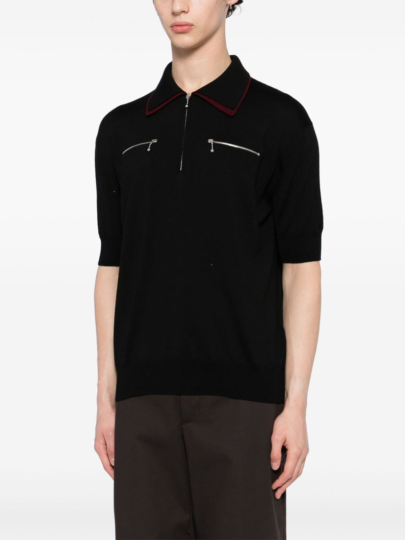 zip collar polo shirt 3