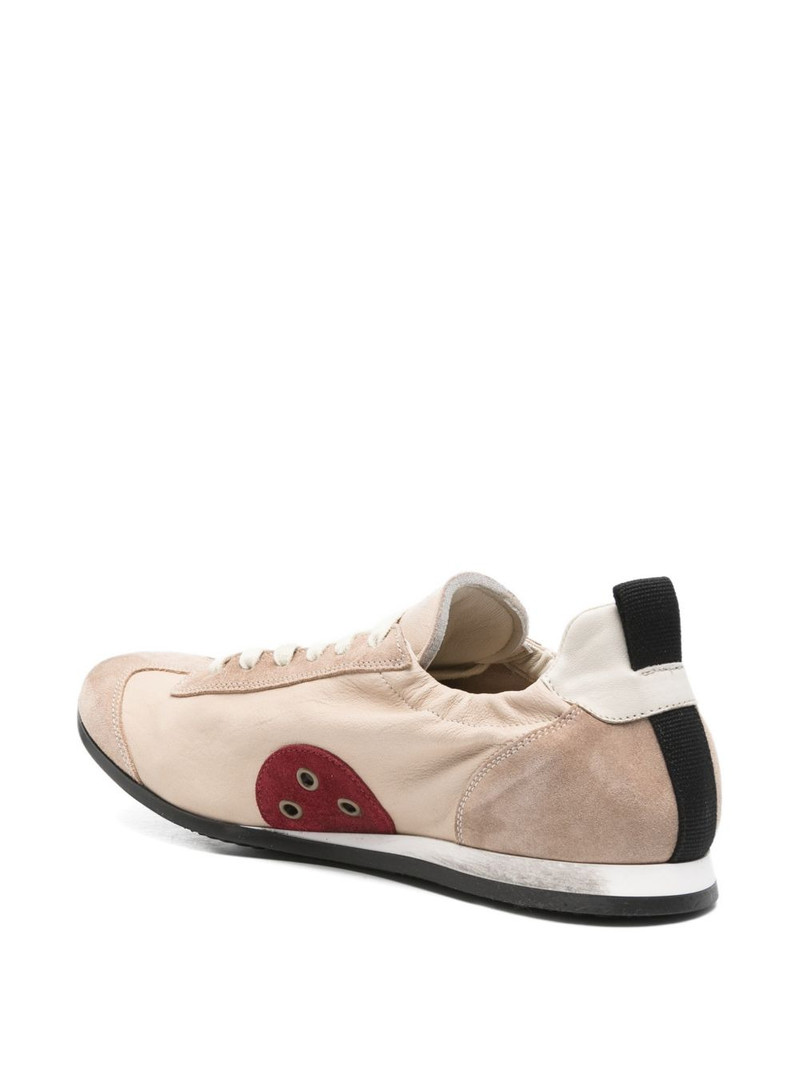 panelled suede-trim sneakers 3