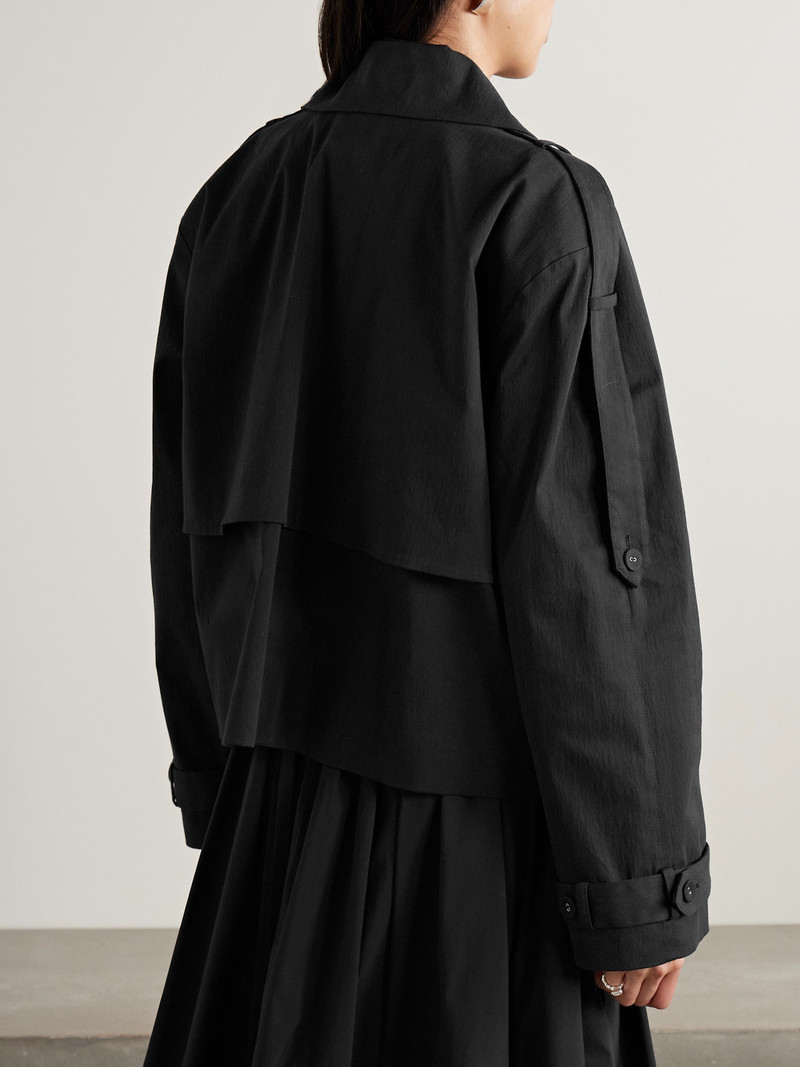Yasmin Cropped Cotton-twill Trench Coat 3