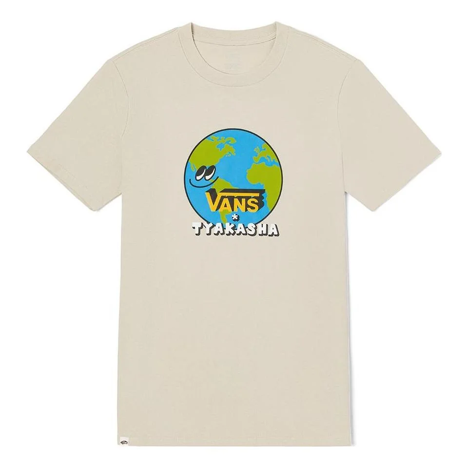 (WMNS) Vans x TYAKASNA Earth T-shirt 'Beige' VN0A7TQ32N1 - 1