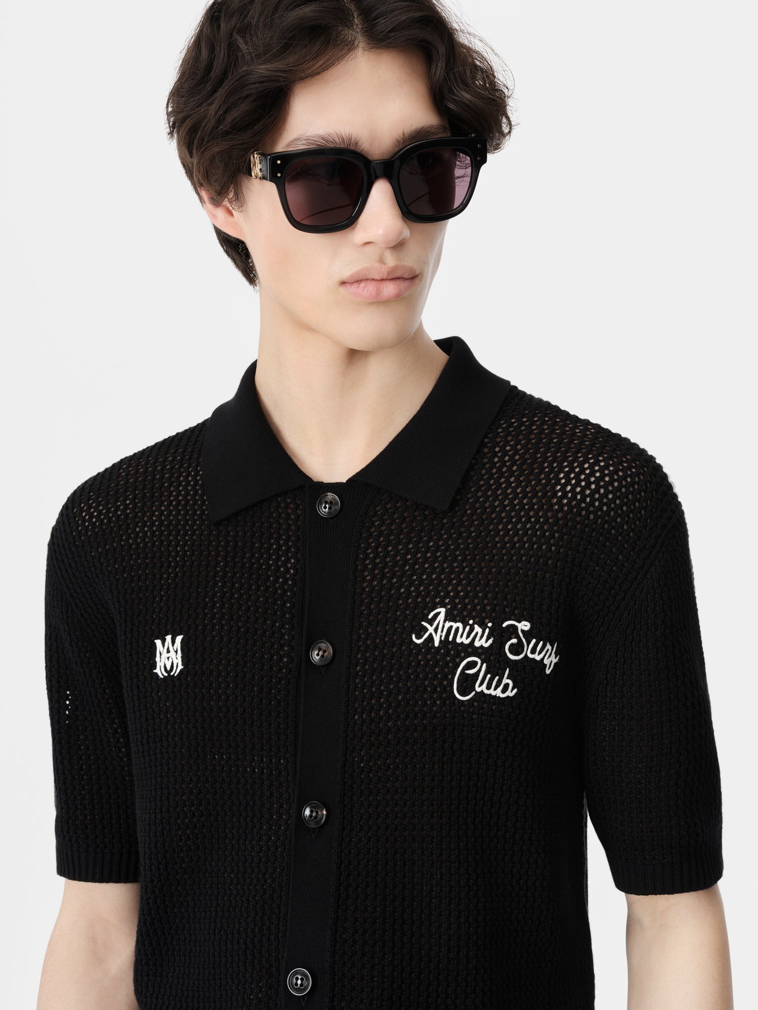 AMIRI AMIRI SURF CLUB CROTCHET POLO | REVERSIBLE
