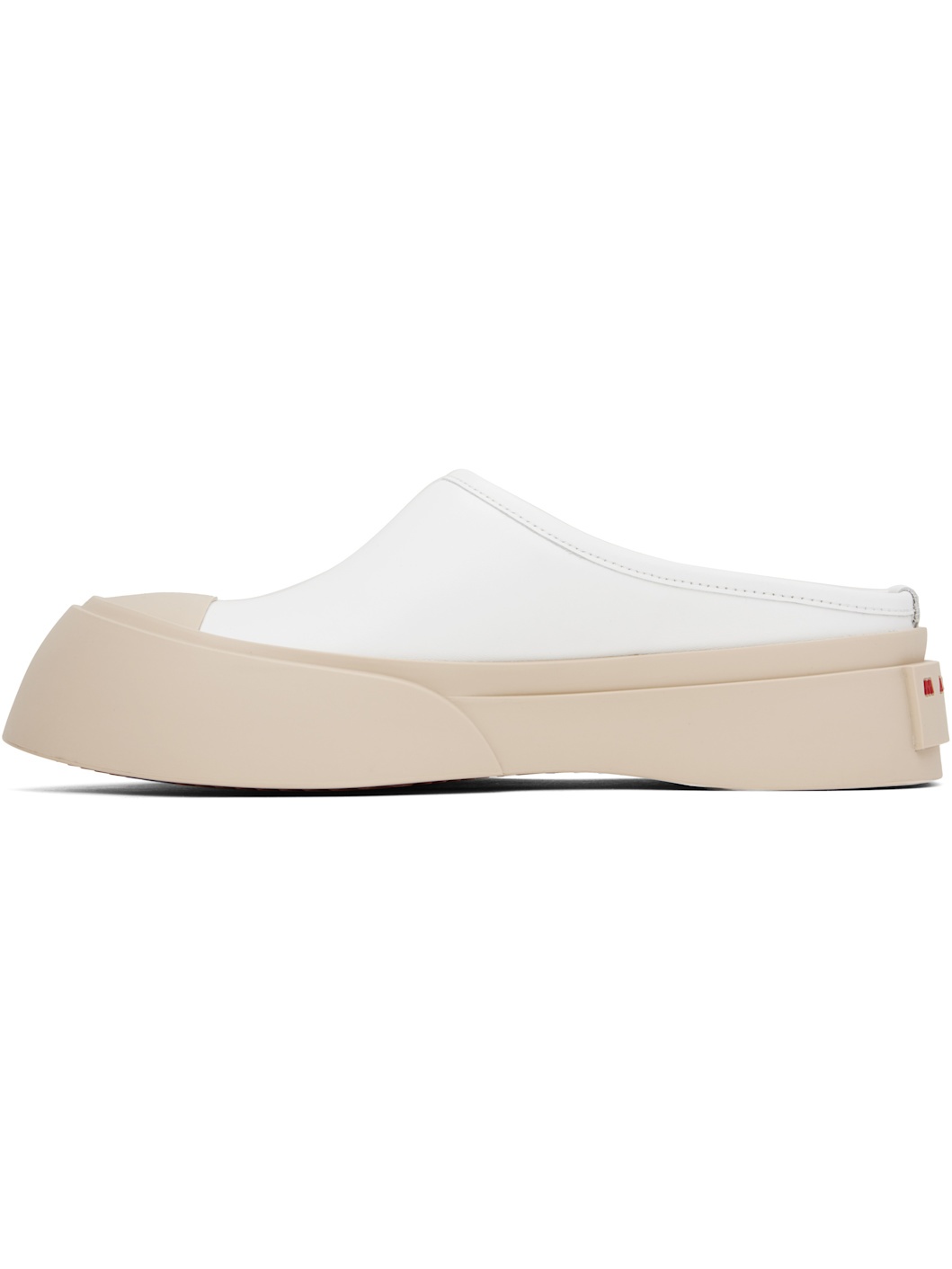 White Pablo Sabot Slip-on Loafers - 3