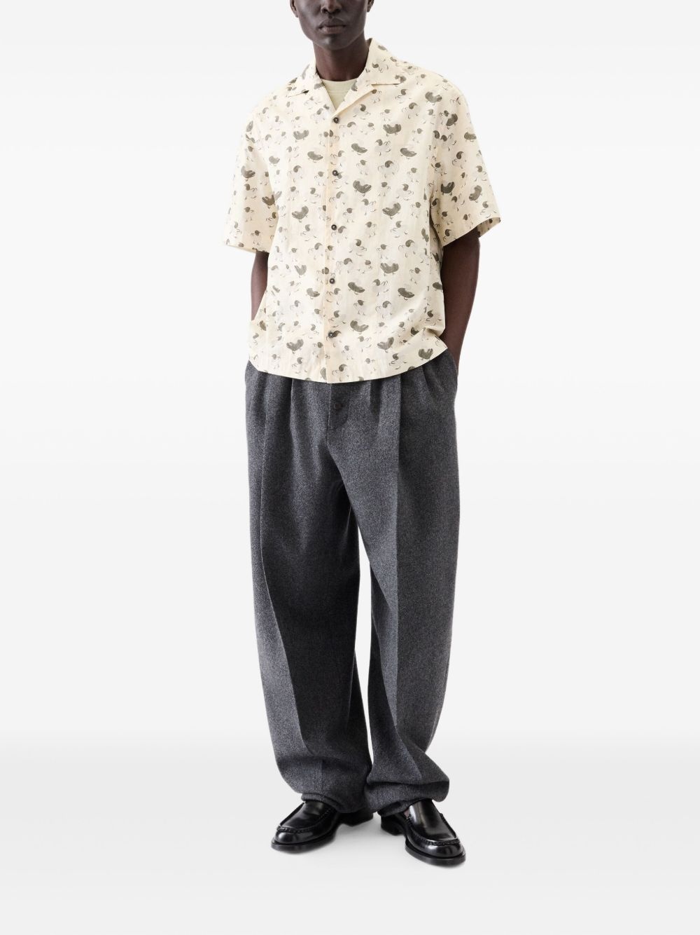 floral-print short-sleeve shirt - 2