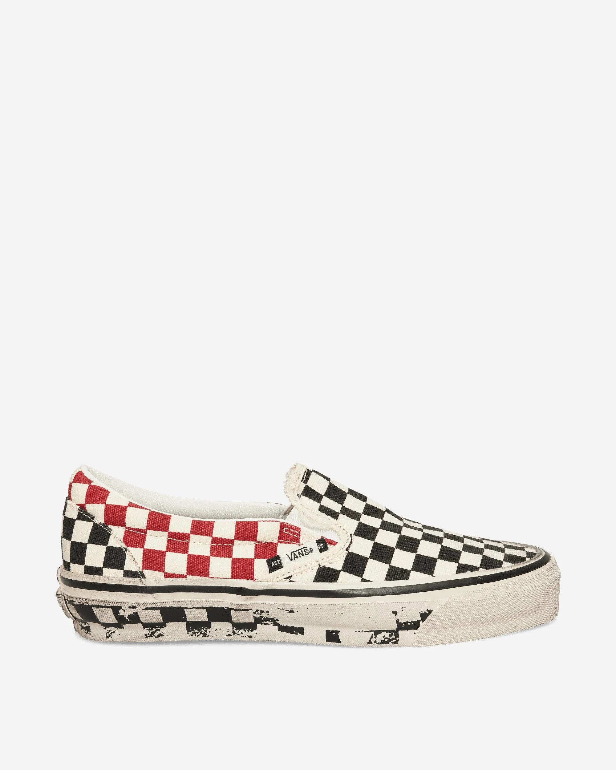 Act of Disagreement LX Classic Slip-On 98 Sneakers Black / Checkerboard - 1