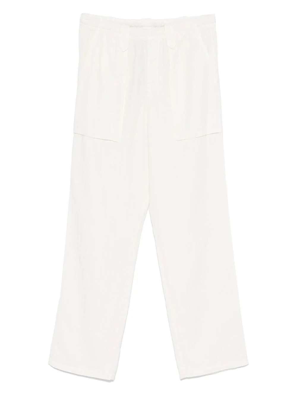 slub-textured trousers - 1
