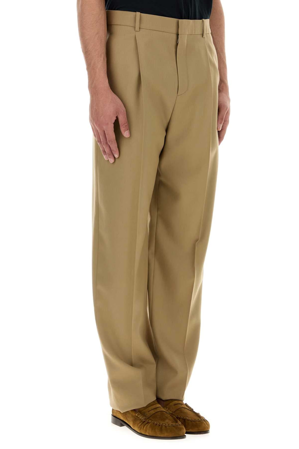 Saint Laurent Men Beige Gabardine Pant - 3