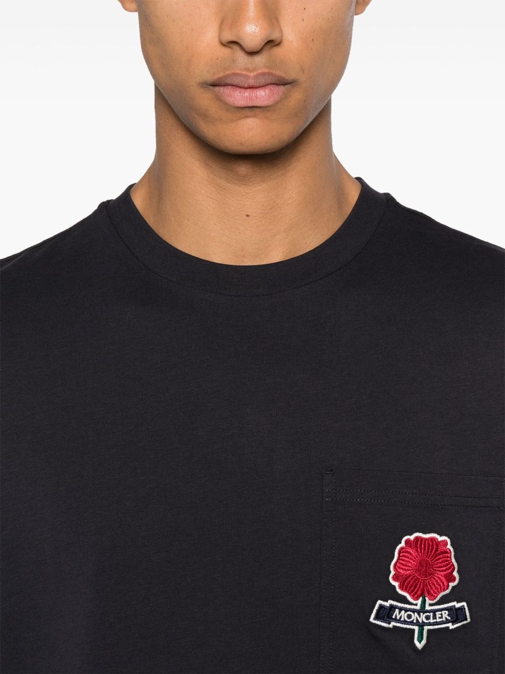 logo-embroidered T-shirt - 4