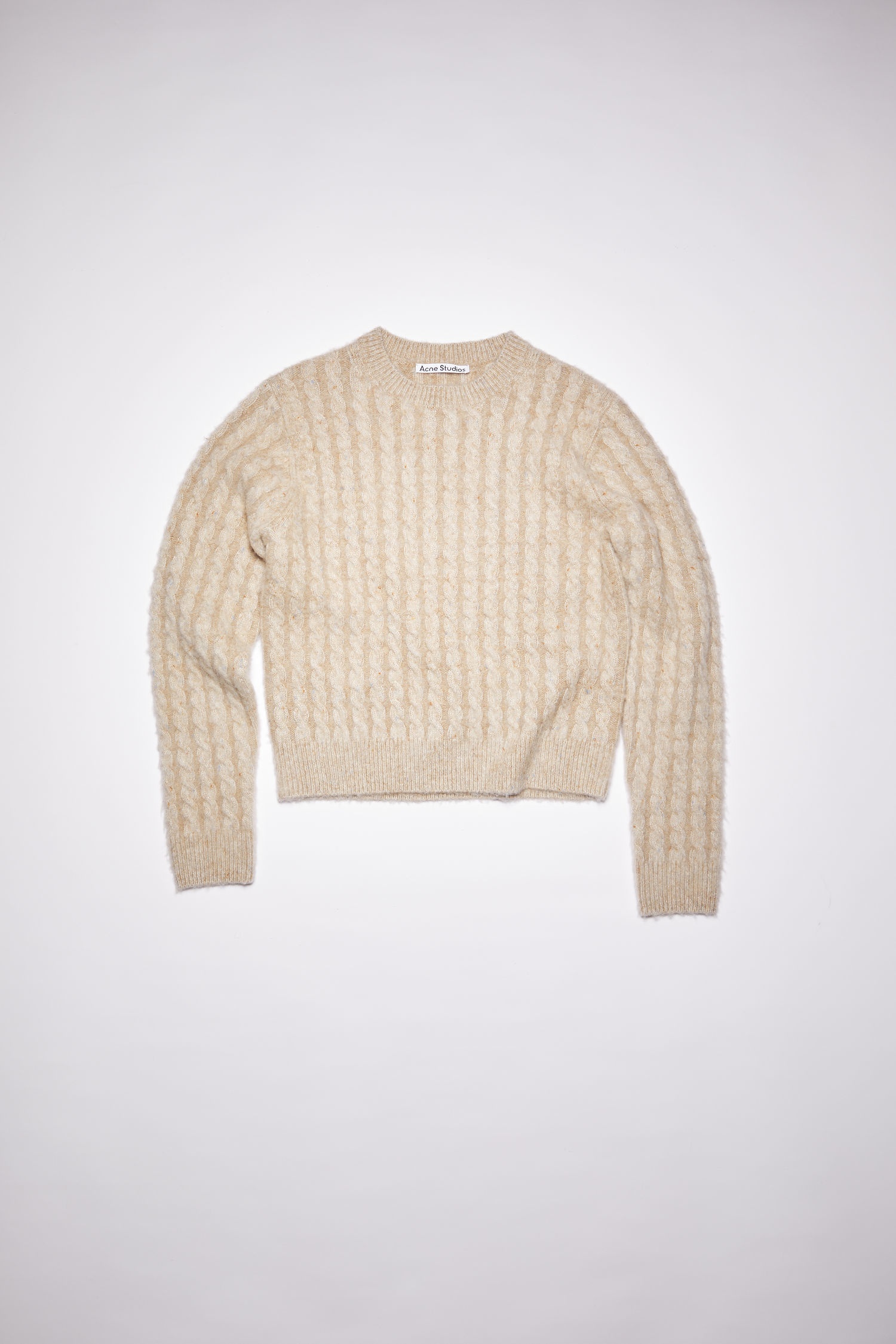 Cable knit sweater - Biscuit beige - 4