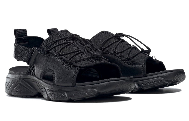 Reebok Hyperium Slides Athleisure Casual Sports Sandals Unisex Black GV7080 - 3