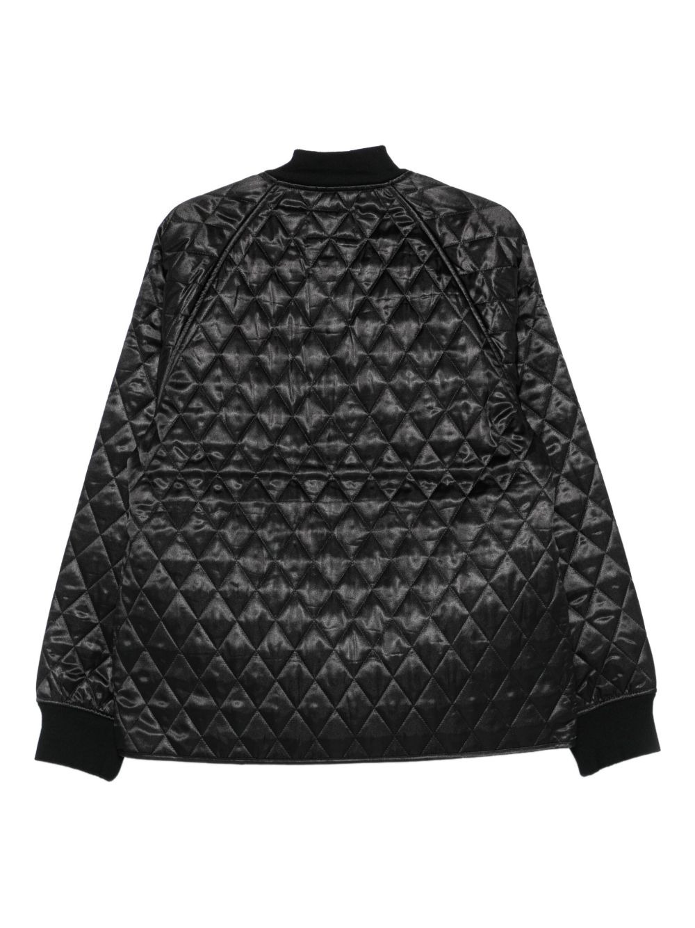 quilted satin jacket - 2