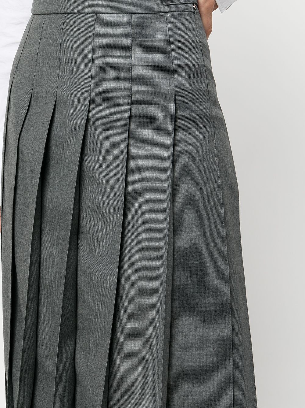 4-Bar stripe pleated skirt - 5