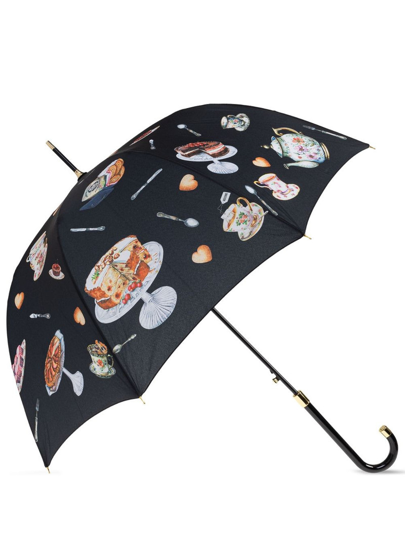Moschino print umbrella outlook