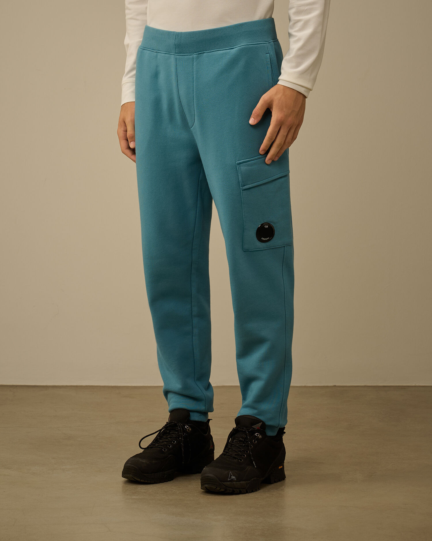 Diagonal Raised Fleece Lens Sweatpants - 3