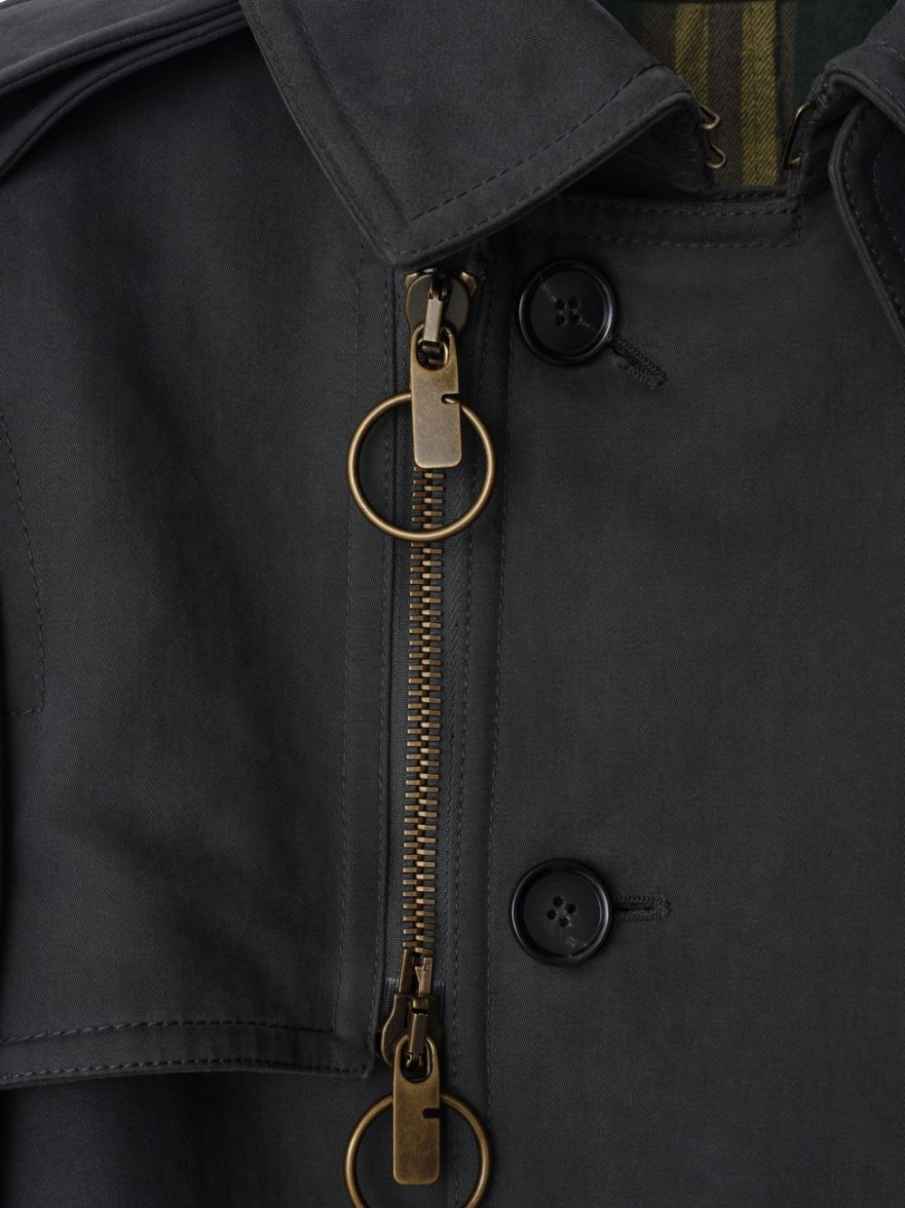cotton trench coat - 3