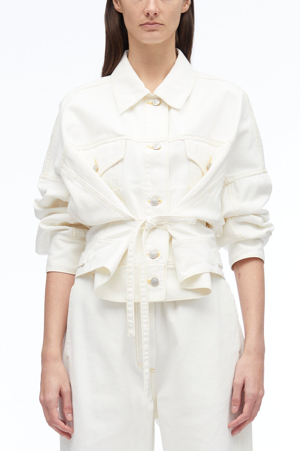 Overdyed Denim Boxy Jacket - 9