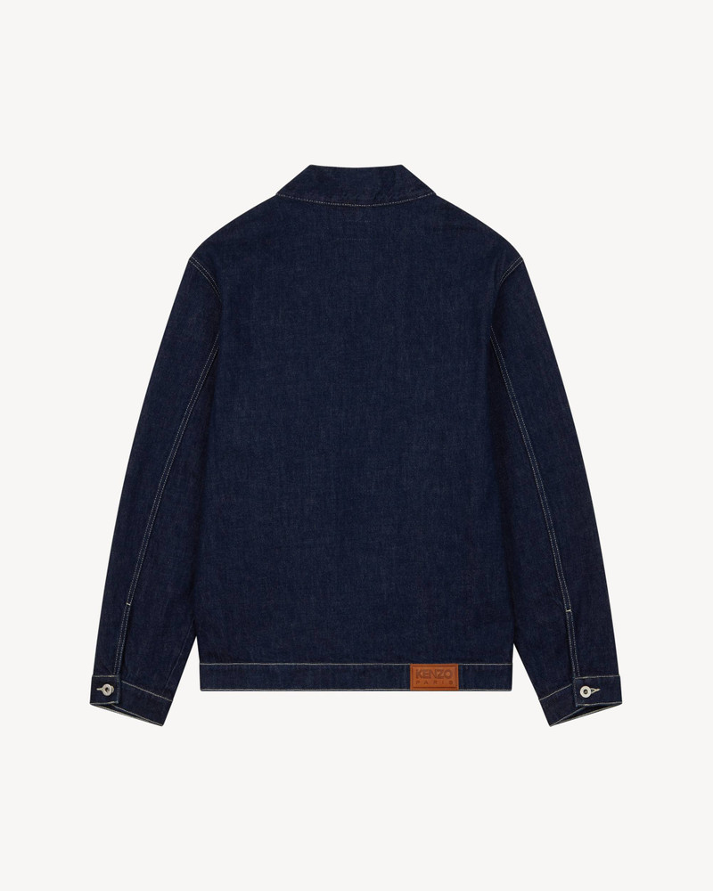 KENZO Embroidered kimono jacket in japanese denim outlook