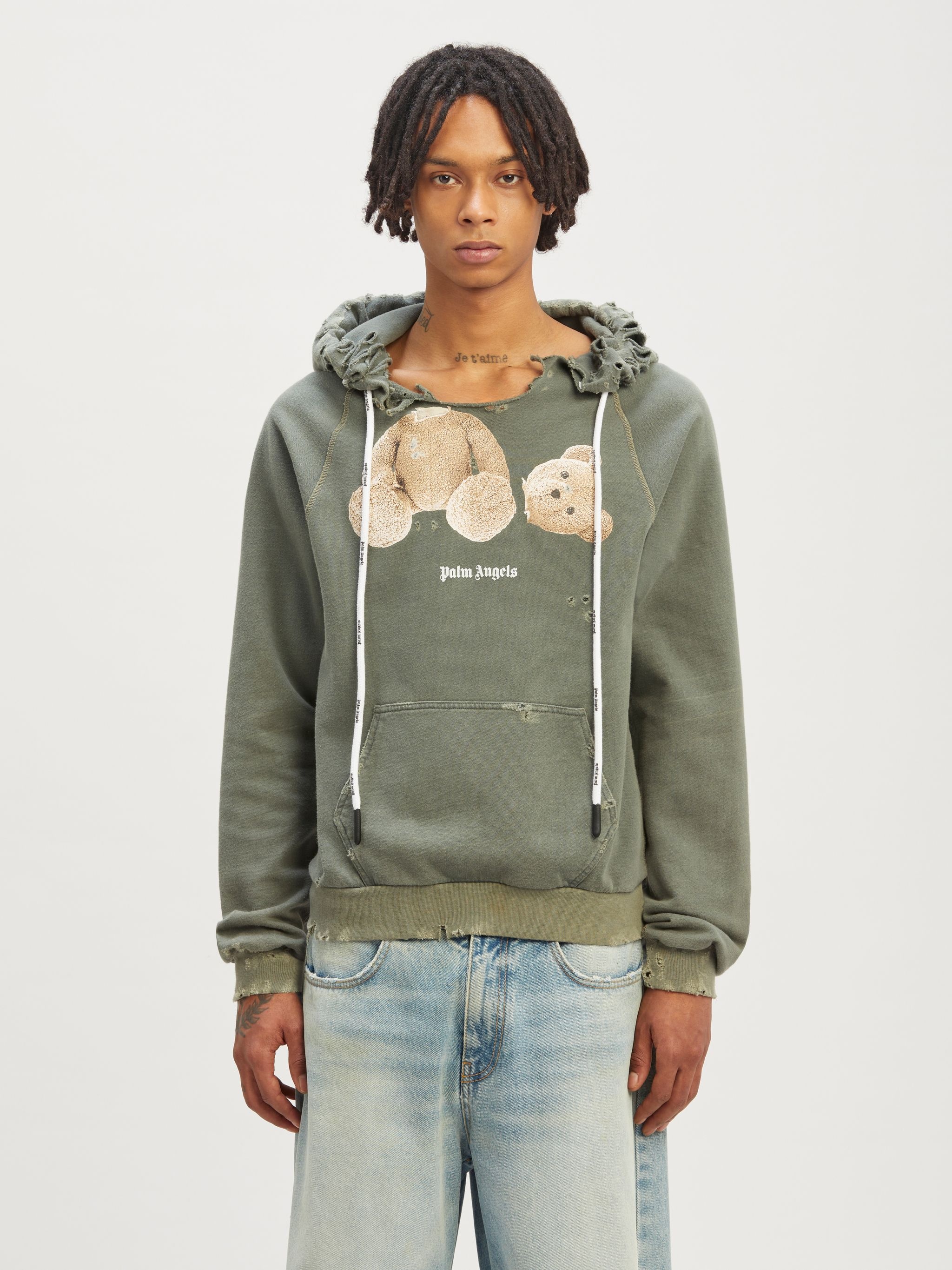 Bear Ripped Slim Hoody - 3
