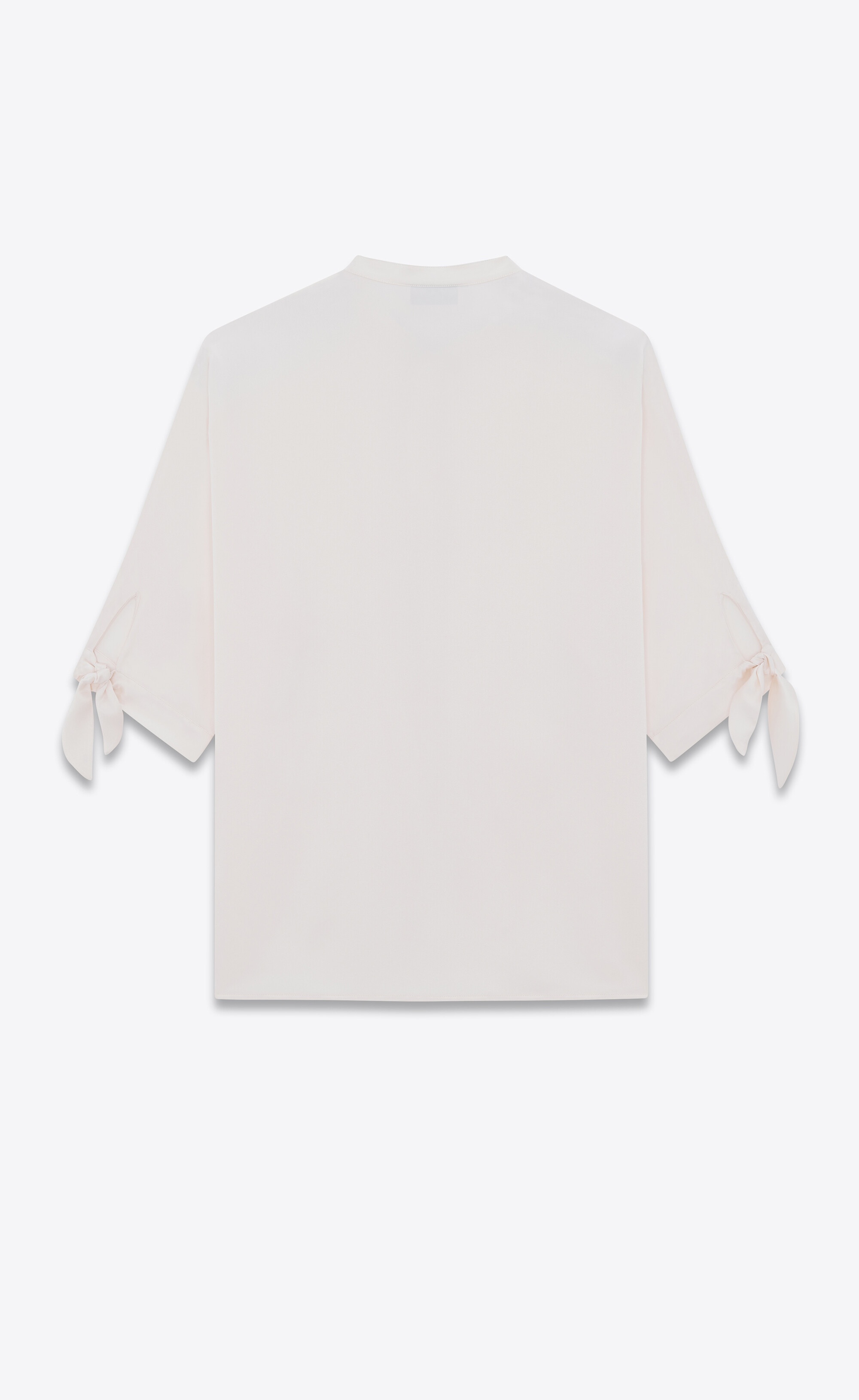tunic shirt in crepe satin - 2