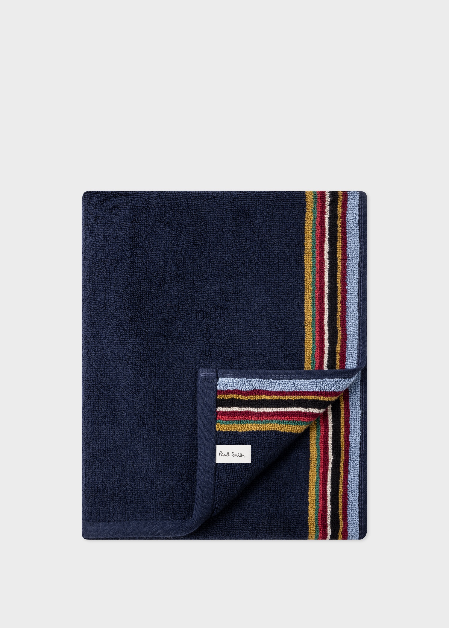 Navy 'Signature Stripe' Hand Towel - 1