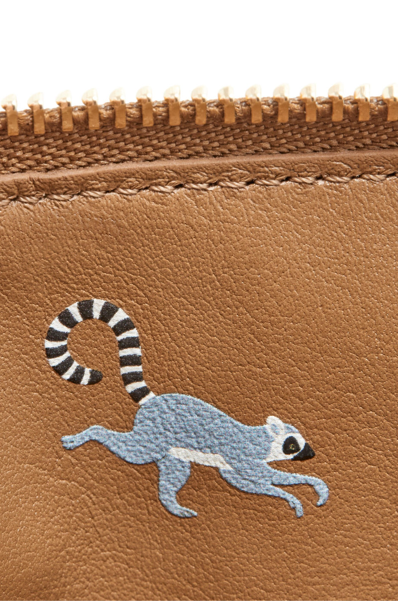Lemur coin cardholder in satin calfskin 5