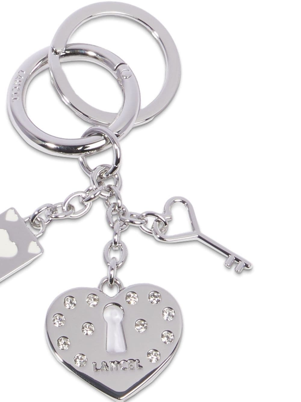 Crush crystal-embellished keyring - 2
