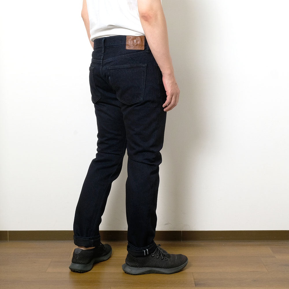 14oz Indigo x Black Denim Slim Tapered - XX-013-IDBK - 13