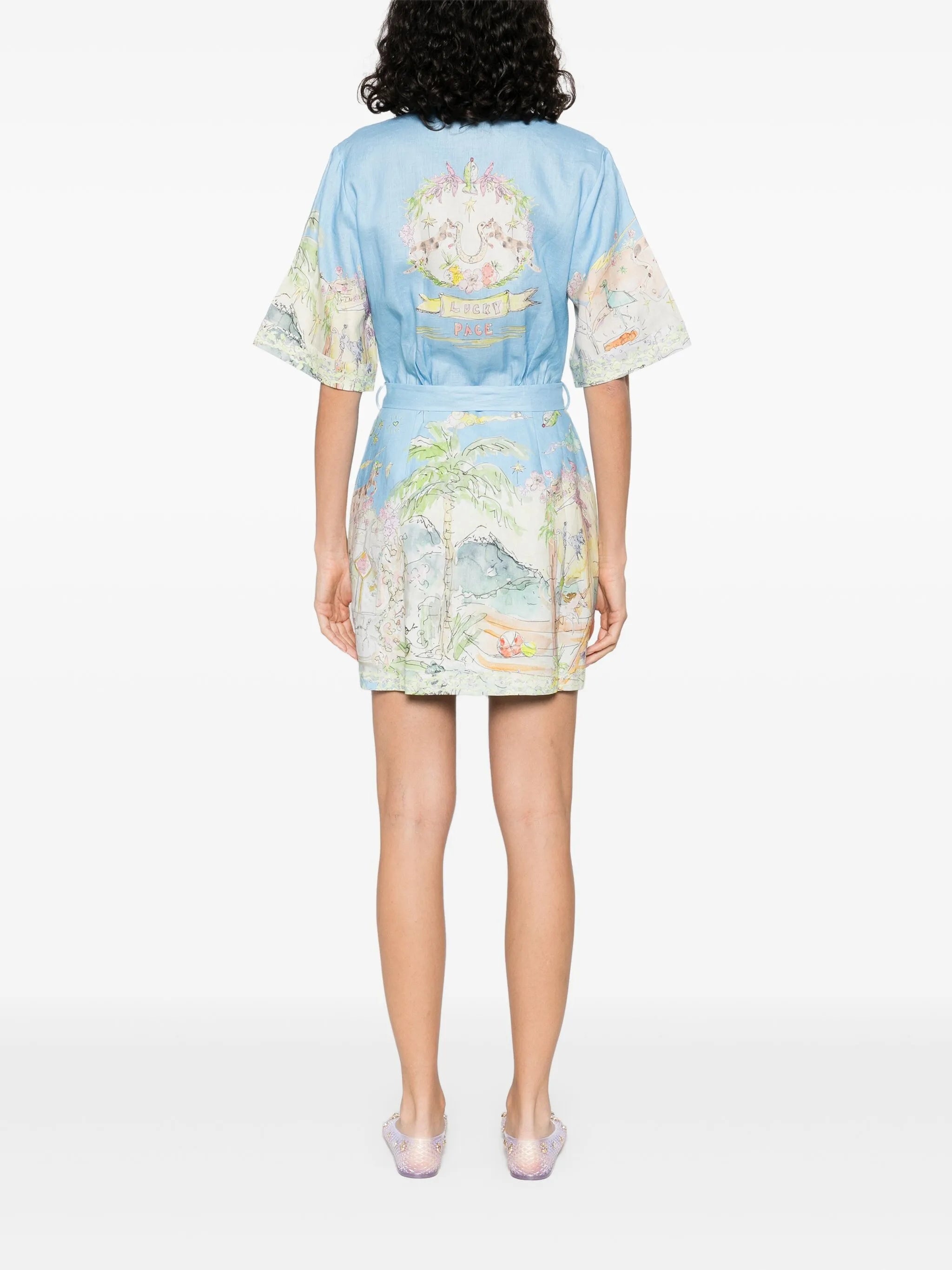 Graphic-print Mini Dress - 3