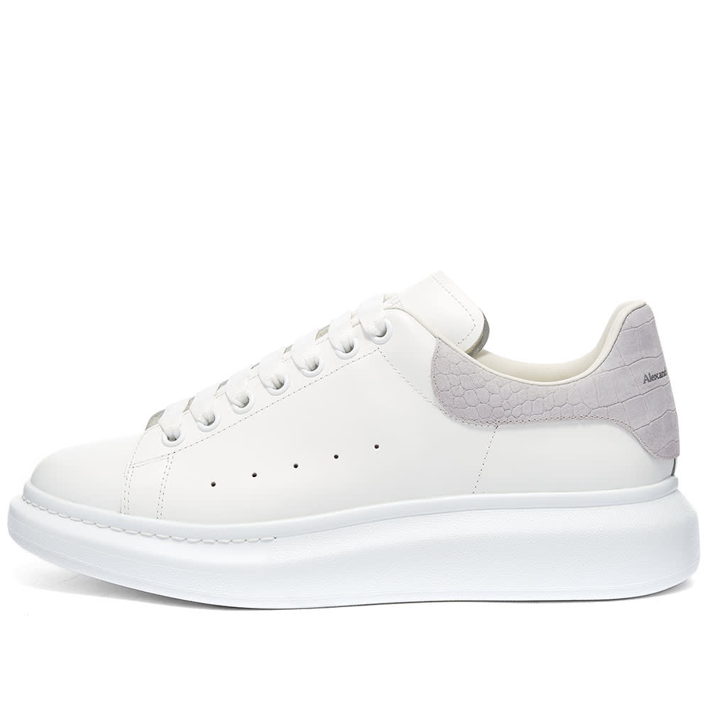 Alexander McQueen Croc Heel Tab Wedge Sole Sneaker - 2