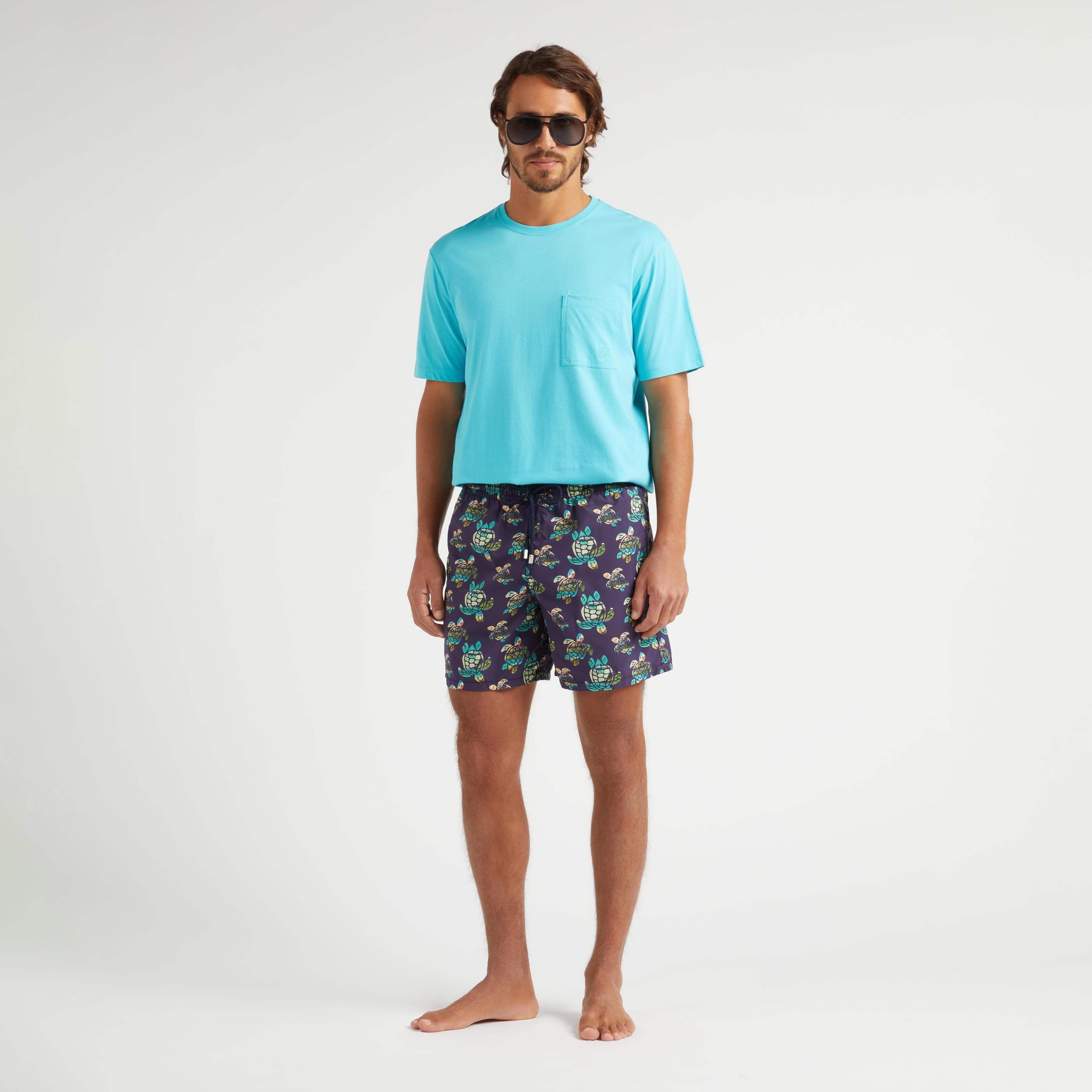 Men Swim Trunks Landscape Turtles - 5