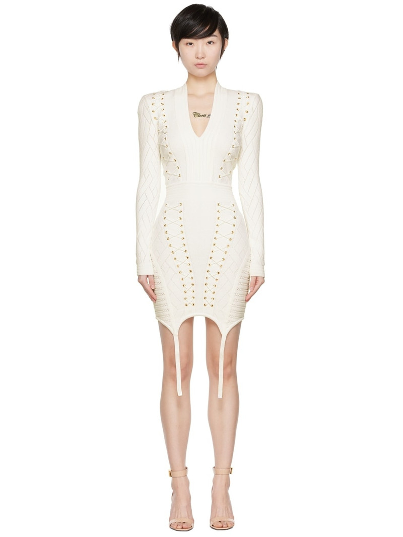 White Viscose Minidress 1