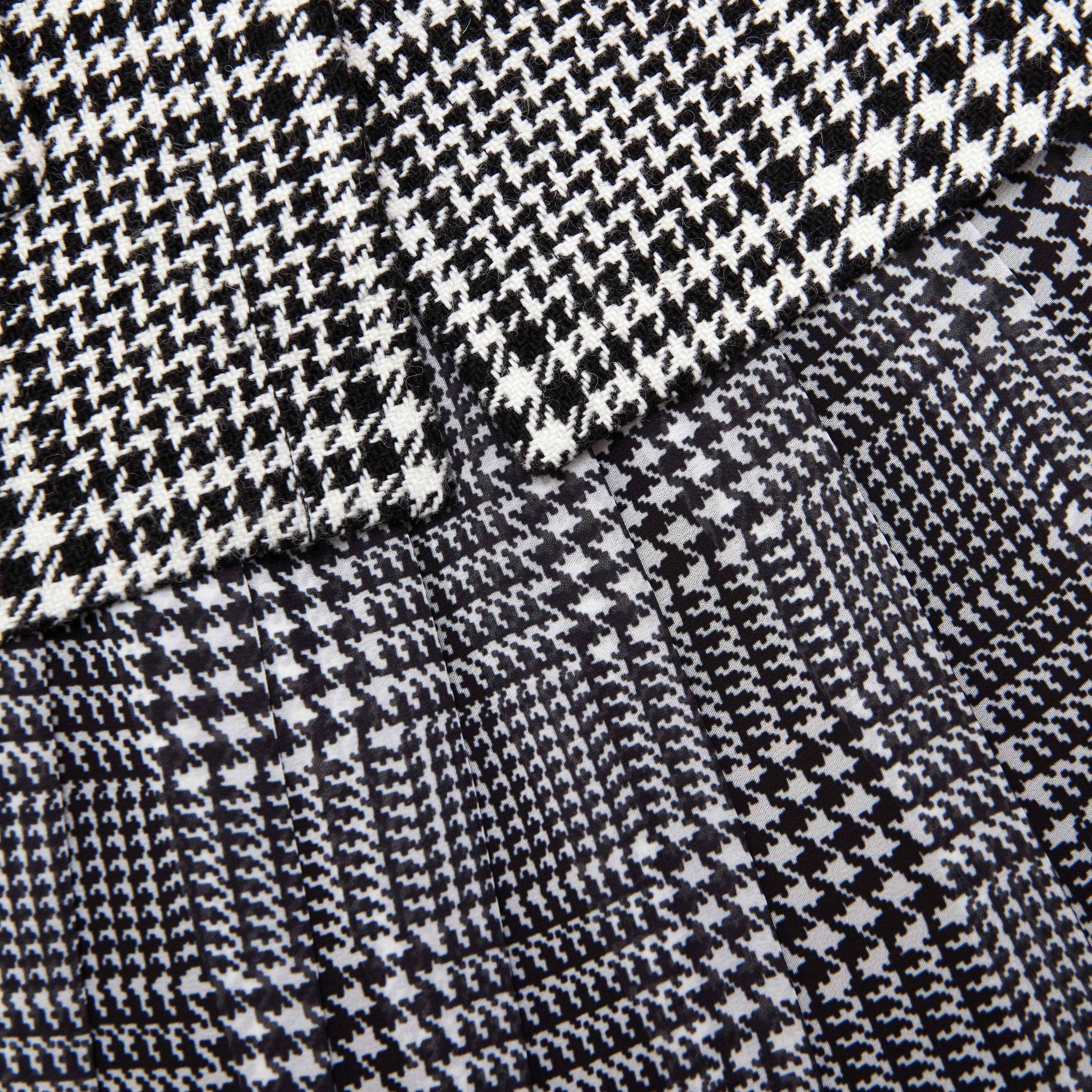 Houndstooth Tailored Midi Dress - 5