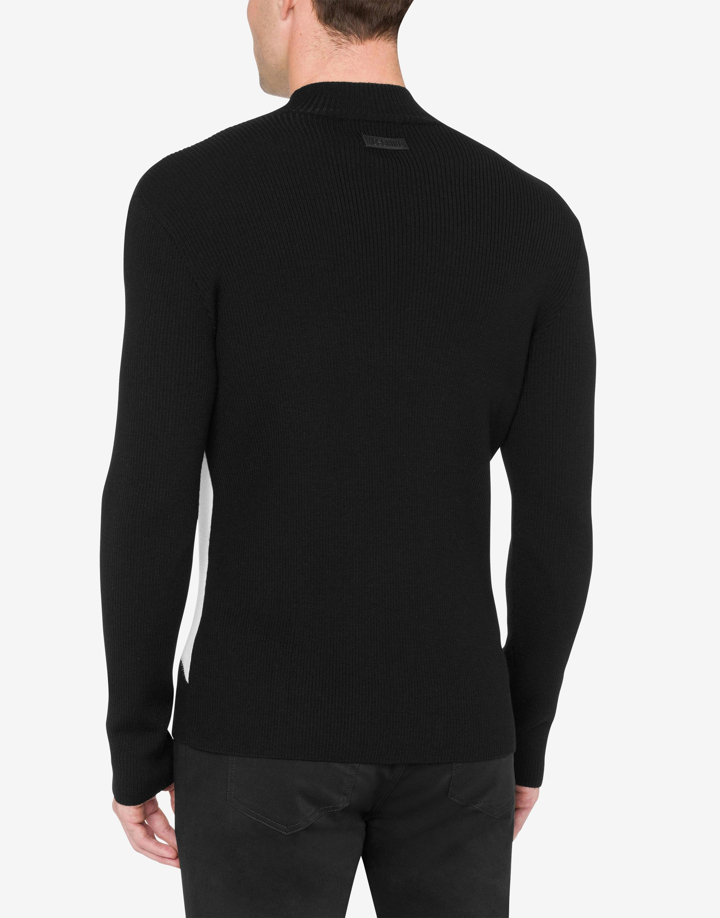 MOSCHINO GRAPHIC TURTLE-NECK SWEATER - 3