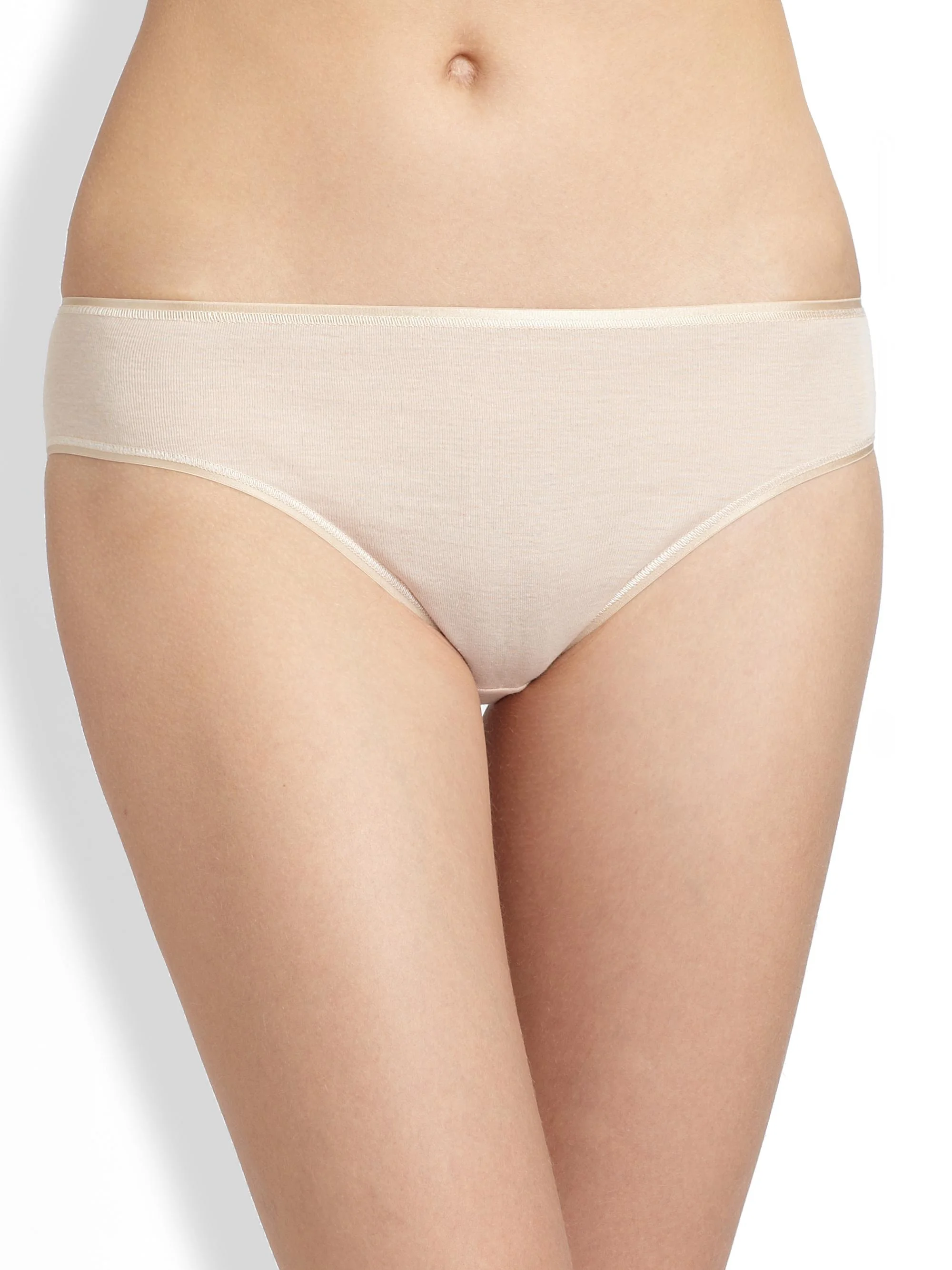 Women's Cotton Seamless High-Cut Full Brief - Skin - 1