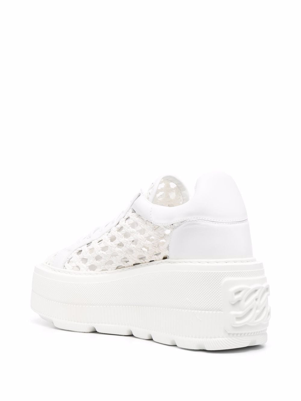 woven platform sneakers - 3