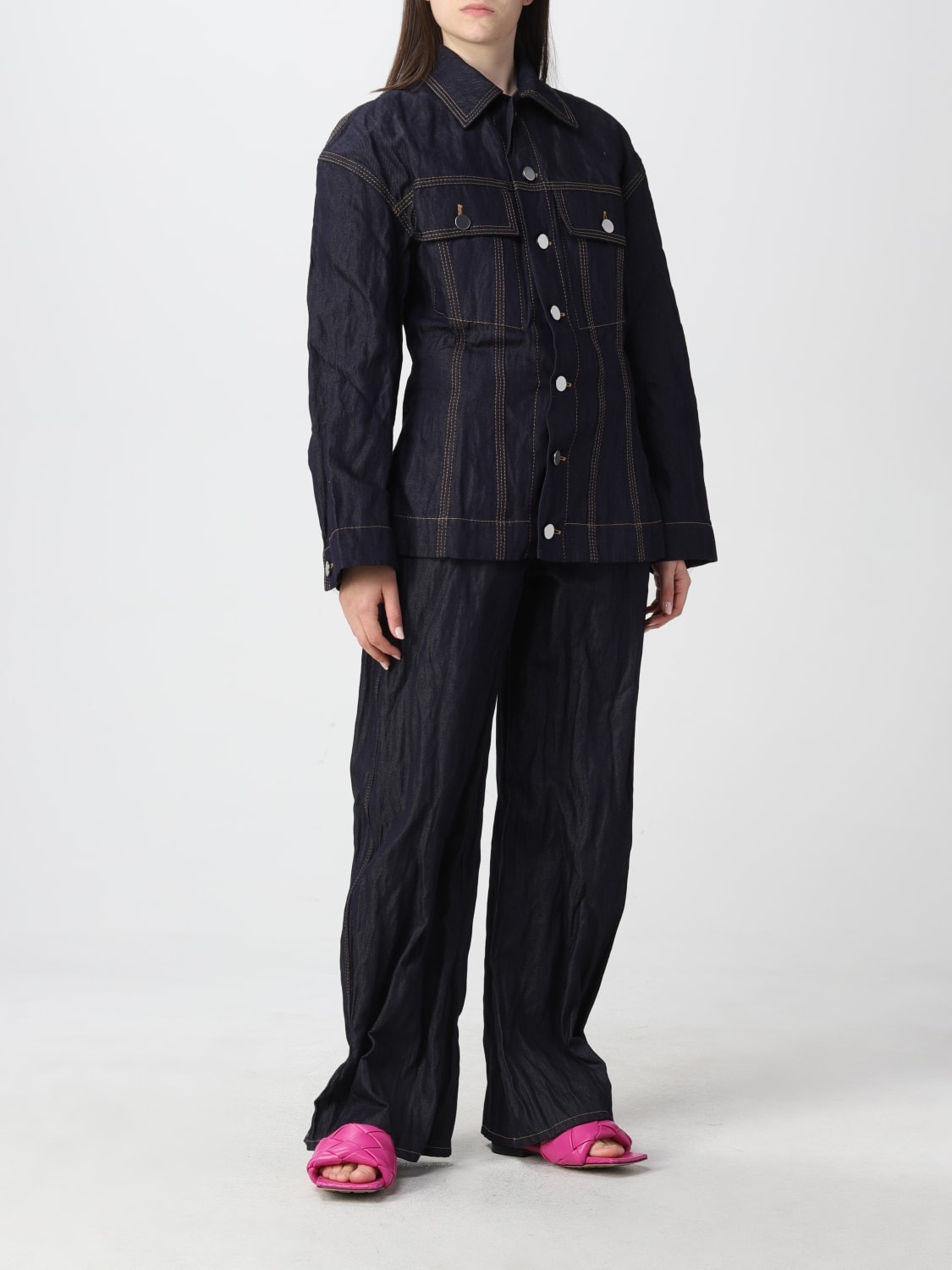 Bottega Veneta Salon 03 stitches denim jacket - 2