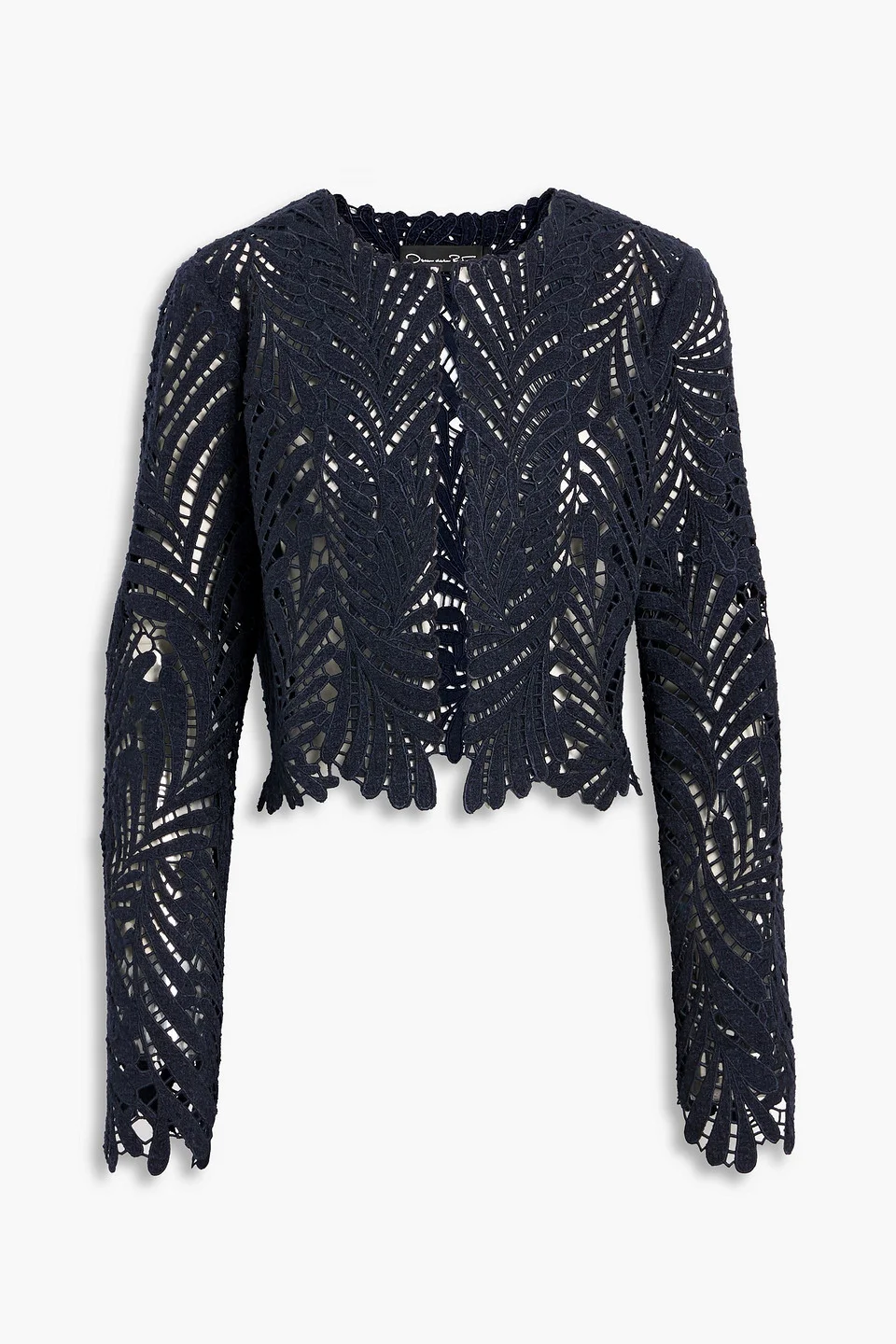 Cutout wool-blend tweed jacket - 1