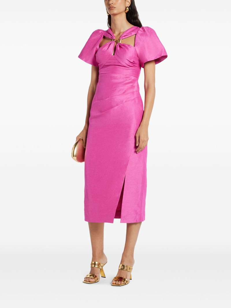 Aje. Presence Twisted midi dress outlook