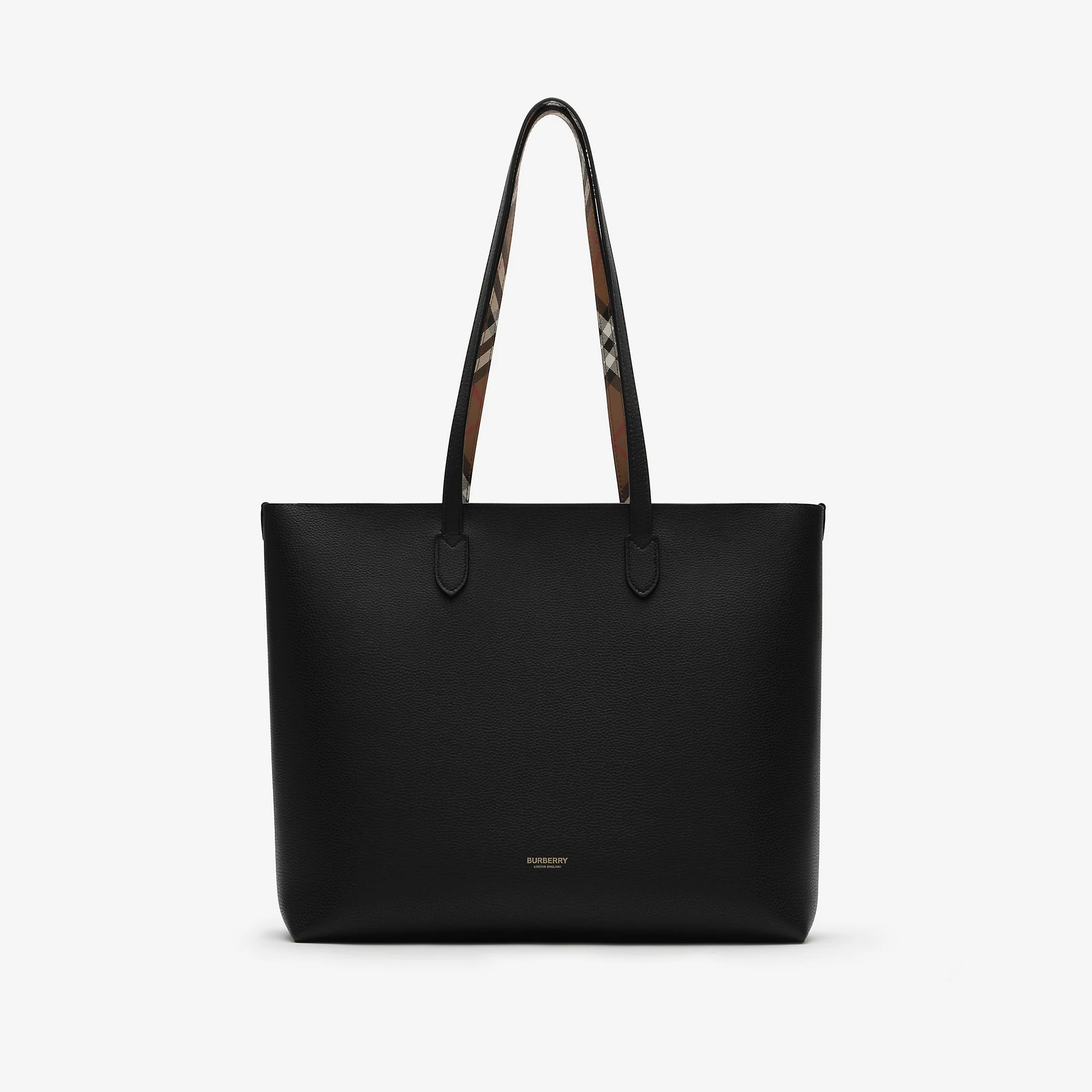Medium Check-lined Tote - 1