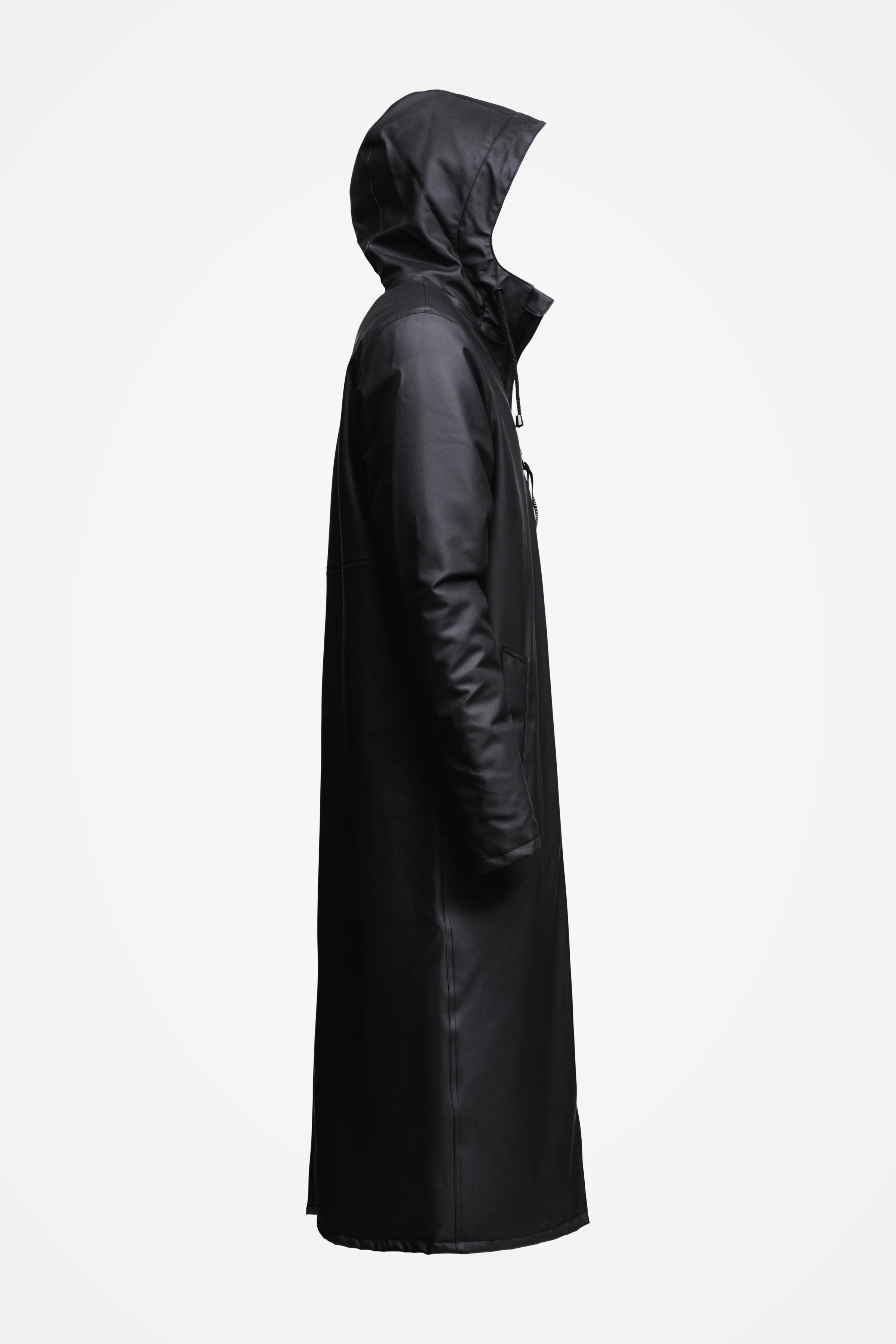 Stockholm Long Winter Jacket Black - 5