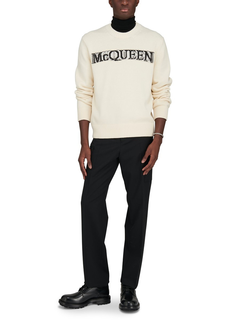 Alexander McQueen Logo crew neck sweater outlook