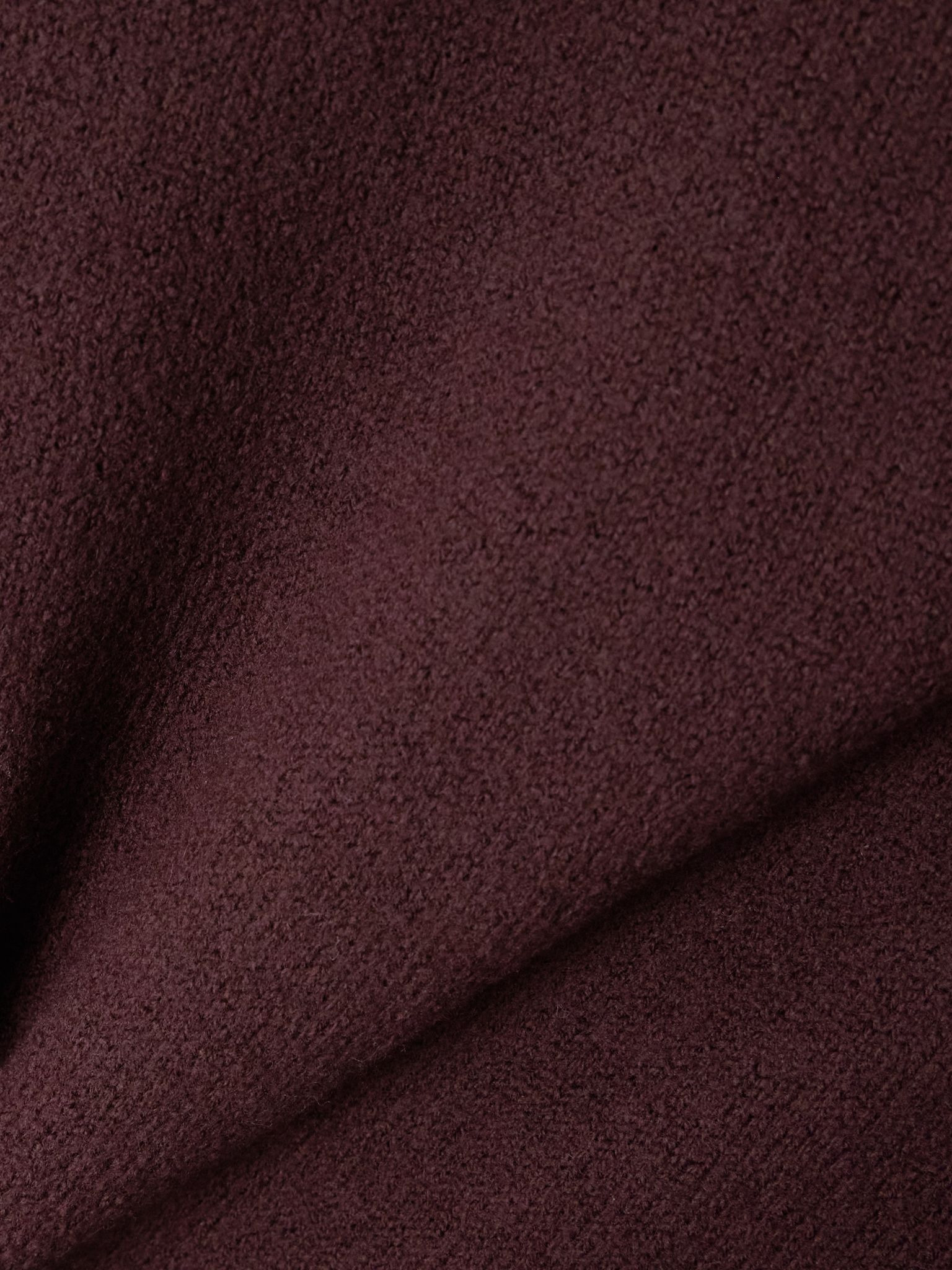 Oversized wool sweater Burgundy - 5