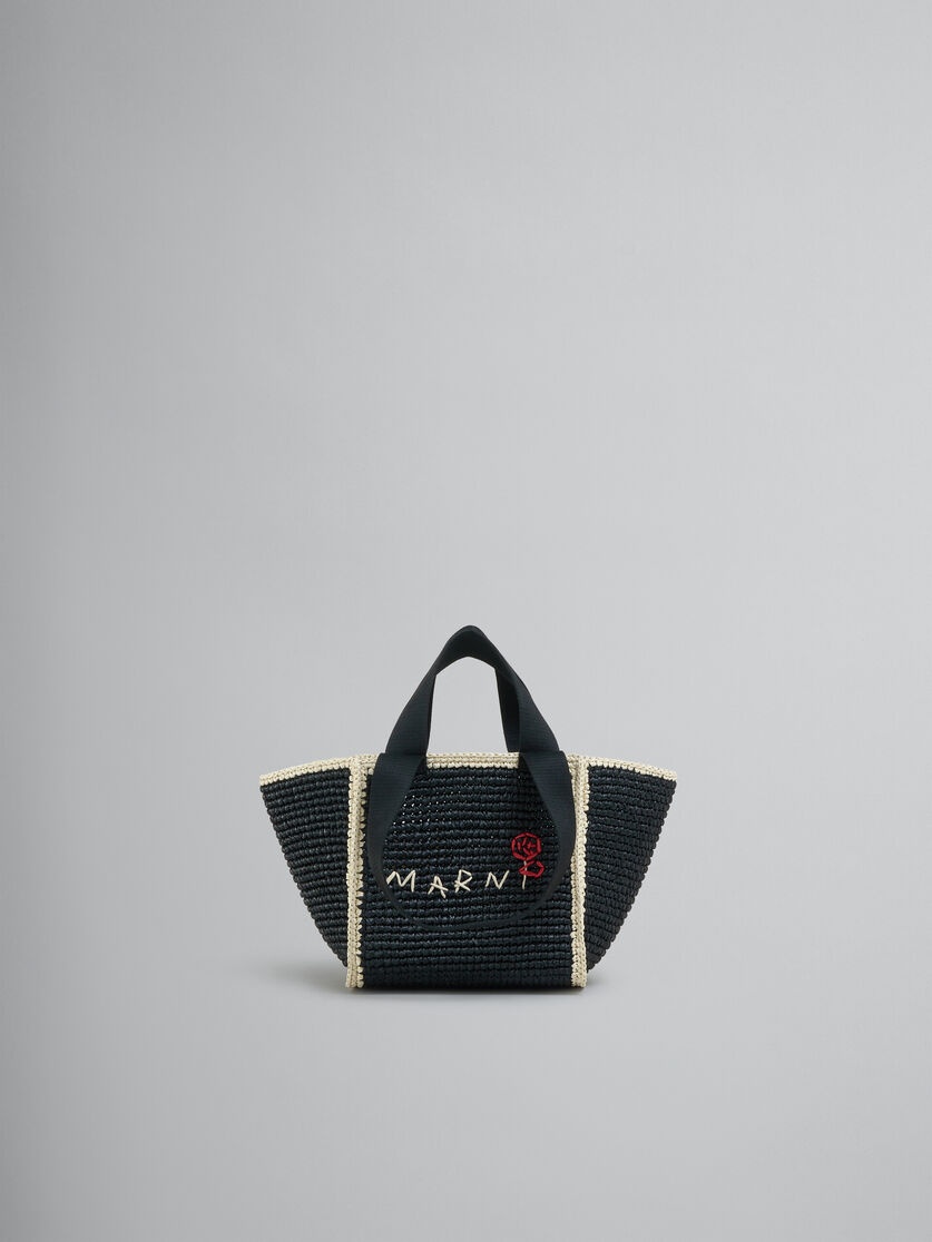 BLACK MACRAMÉ SILLO SMALL SHOPPER - 1