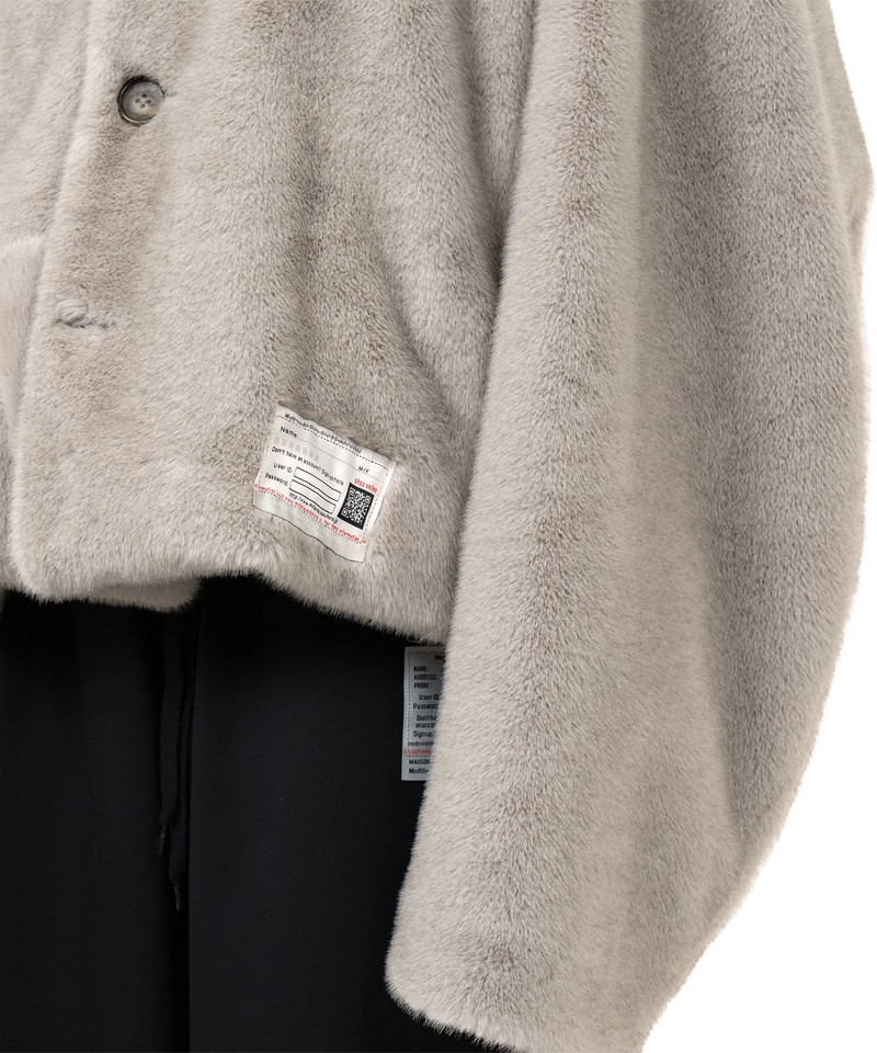 Roll-up Hem Fake Fur Coat 16
