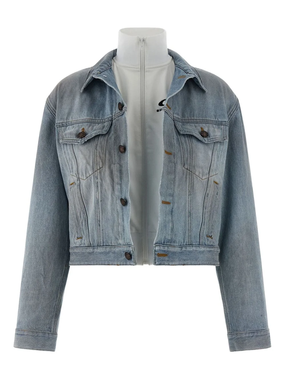 stonewashed double-layer jacket - 1