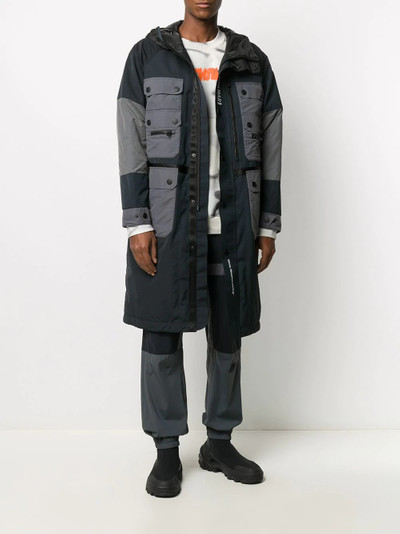 White Mountaineering long-sleeve padded coat outlook