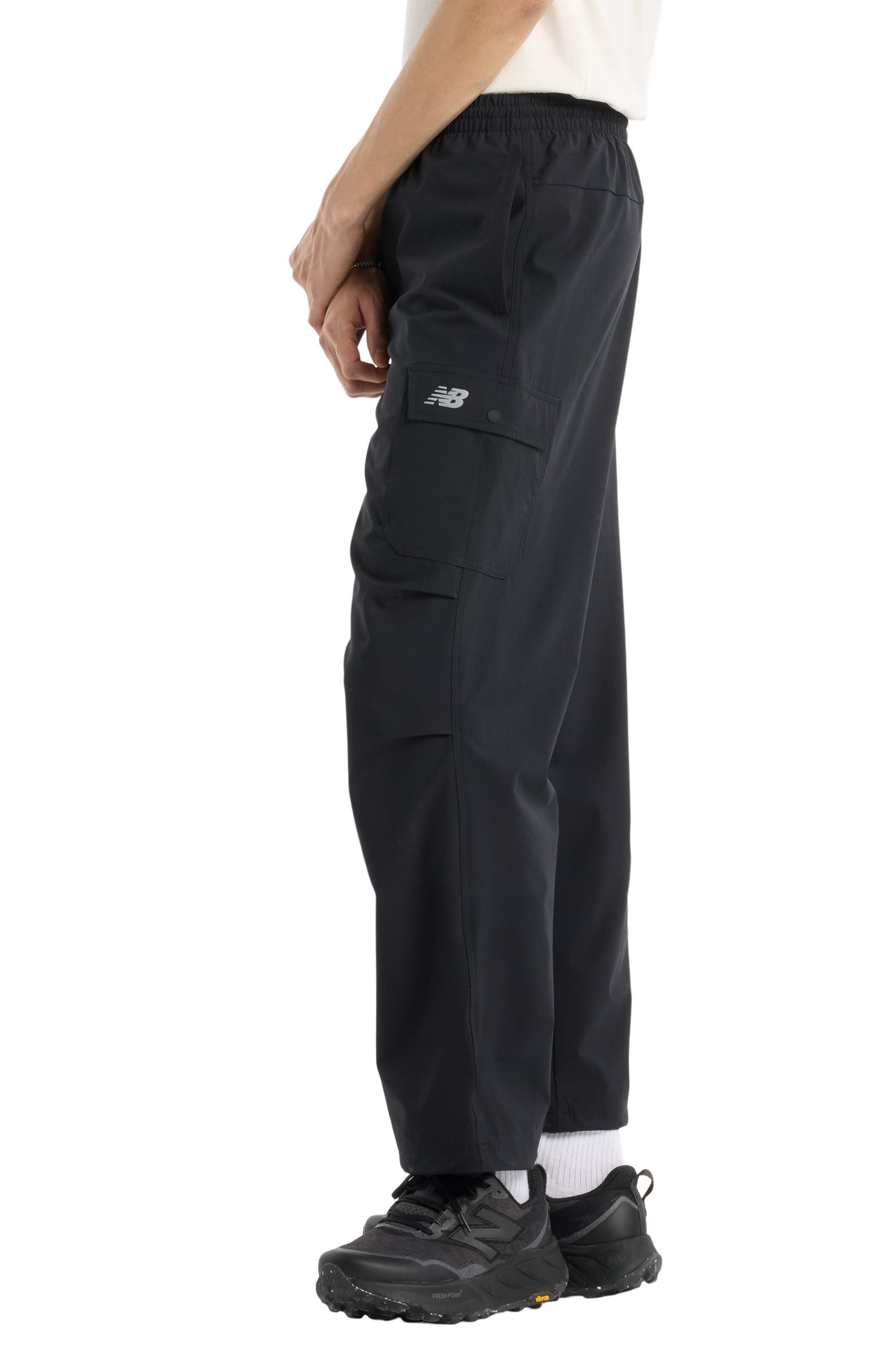 New Balance Water Resistant Stretch Ripstop Cargo Pants in Black at Nordstrom - 3